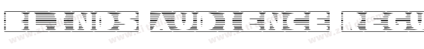 Blinds Audience Regu字体转换